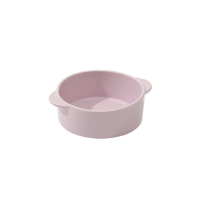 Dual-Handle Ceramic Pet Feeding Bowl