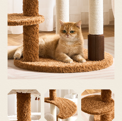 Natural Bloom Multi-Platform Cat Tree