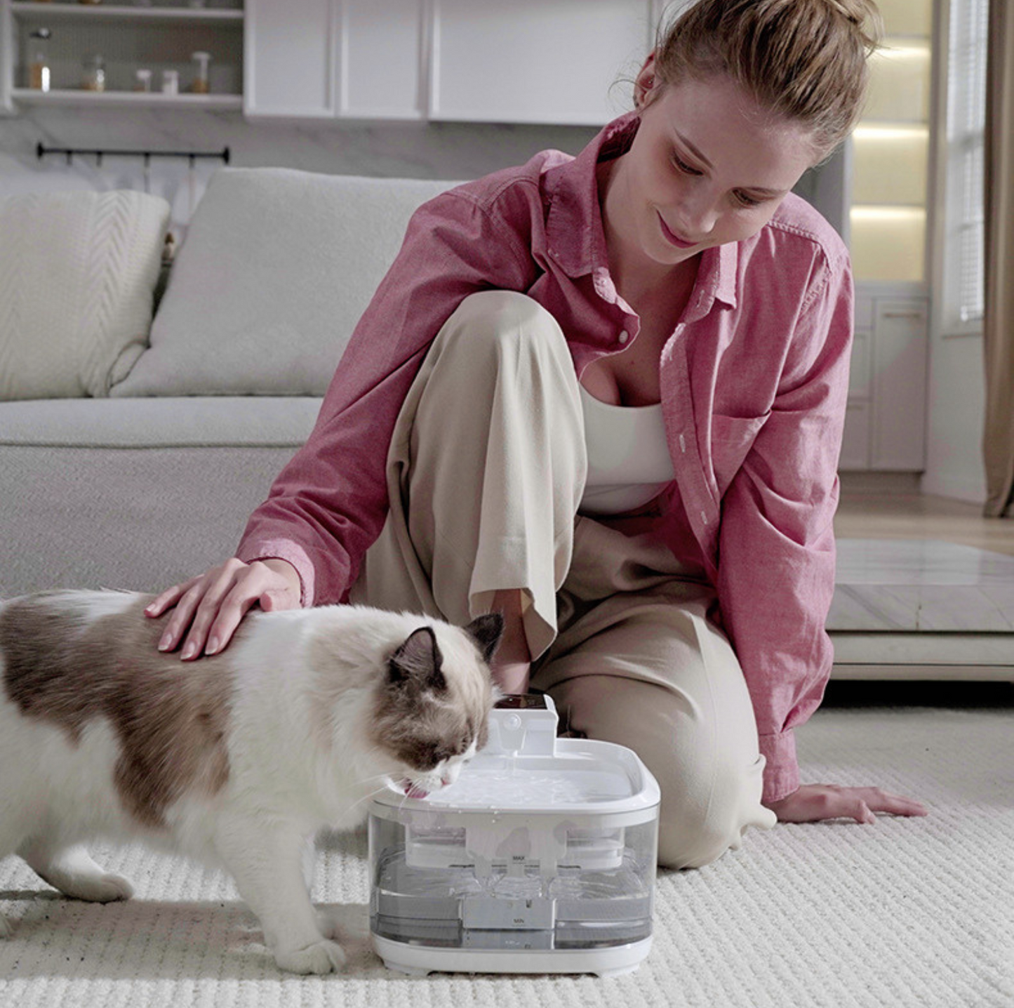4.5L Rechargeable Wireless Pet Water Fountain