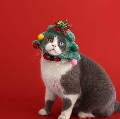 Pet Christmas Plush Costume Hat
