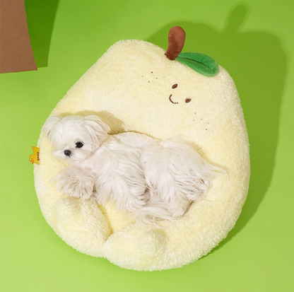 ZeZe Pear Plush Pet Bed