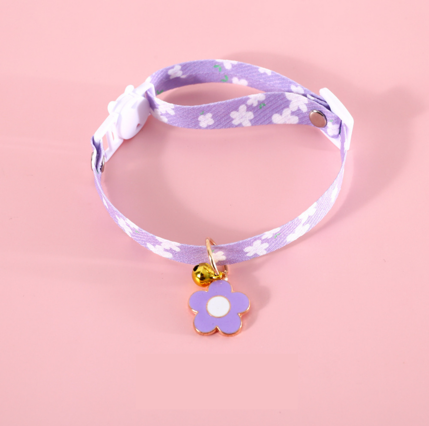 Flower Series Pendant Style Adjustable Pet Collar