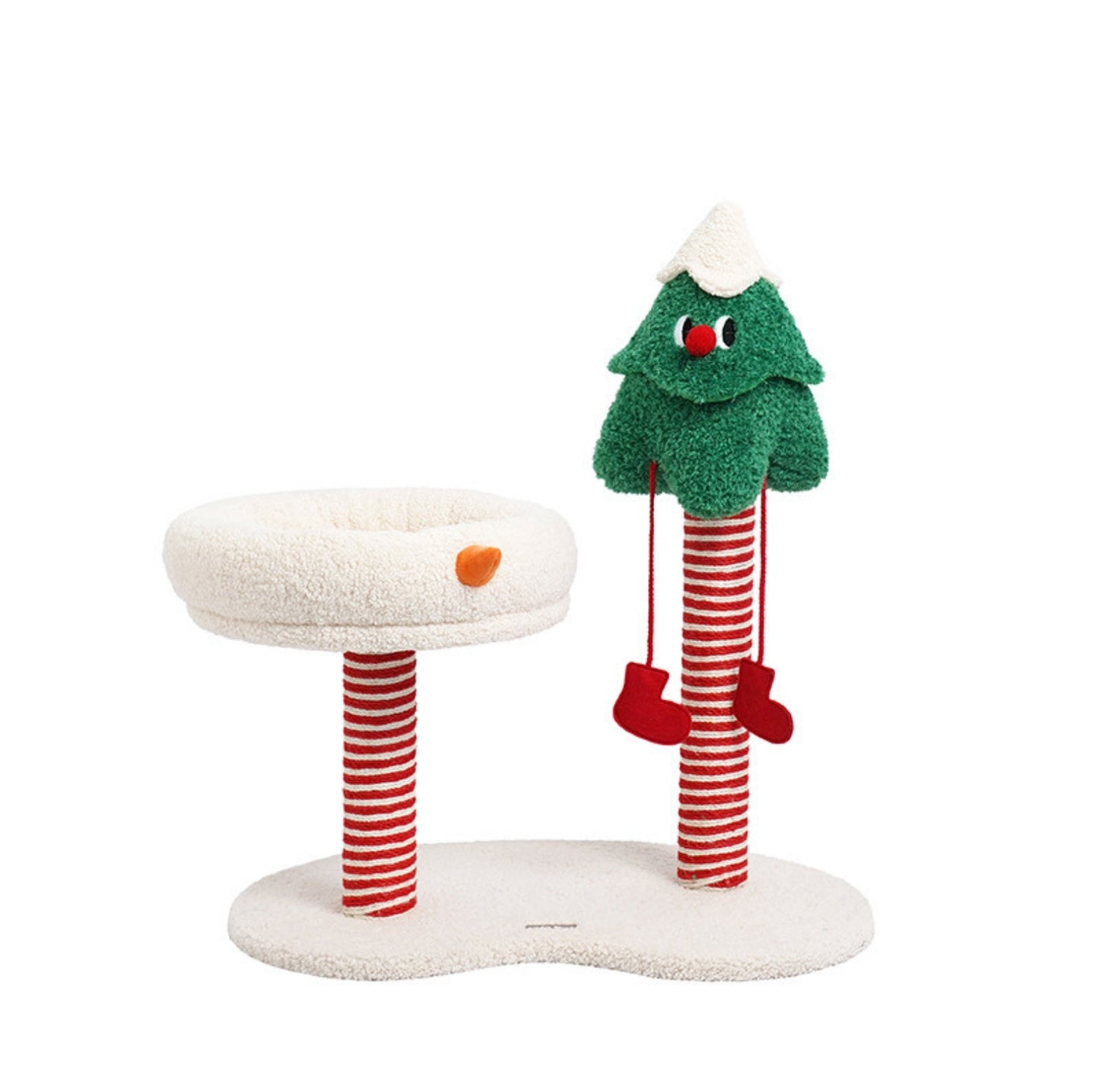 ZeZe Christmas Snow Wonderland Cat Tree & Scratching Post