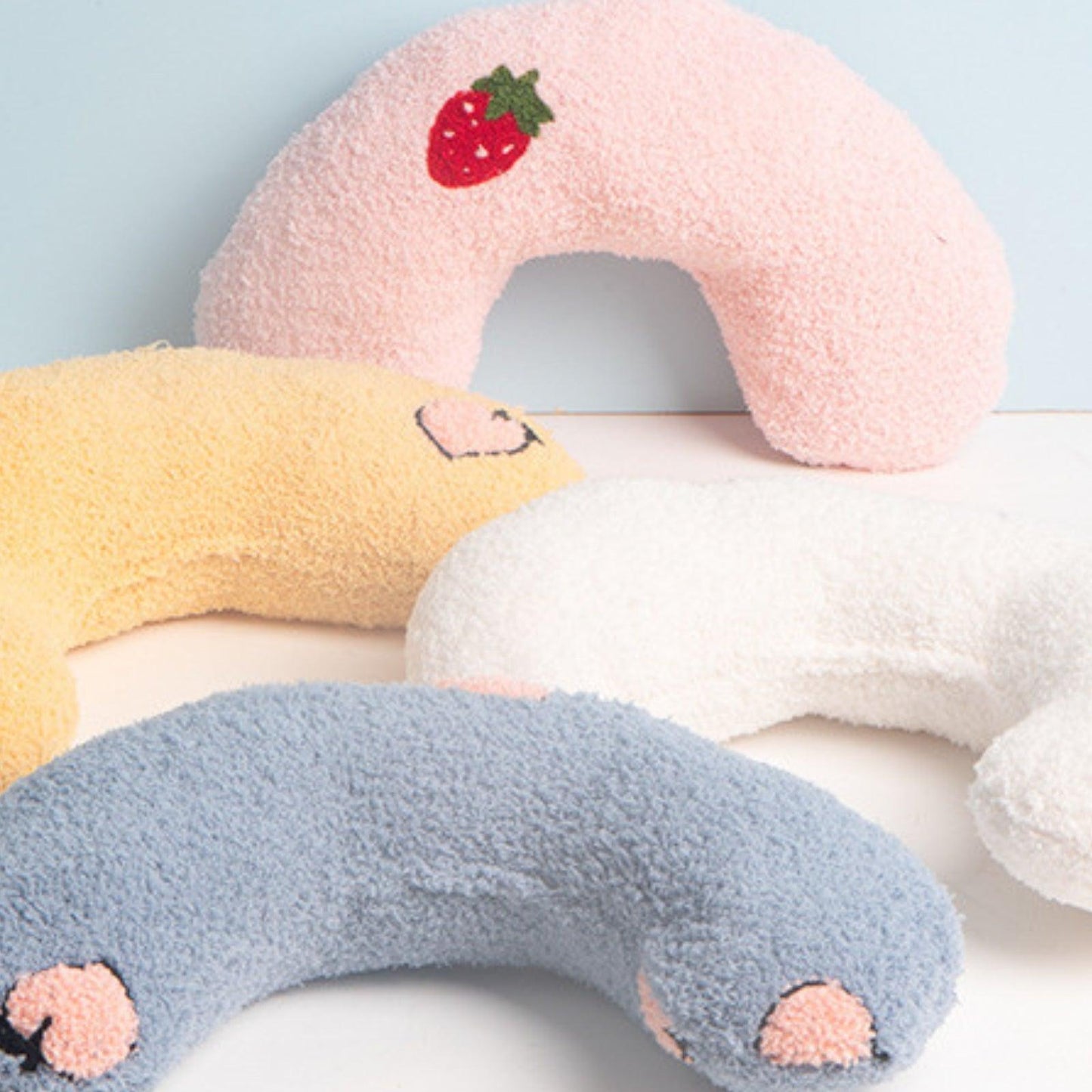 Cozy Crescent-Shaped Pet Pillow