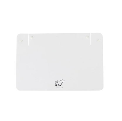 Foldable Semi-Enclosed PU Leather Pet Food Mat