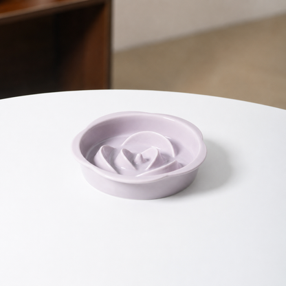 Ceramic Slow Feeder Bowl / Water Bowl with Optional Acrylic Stand