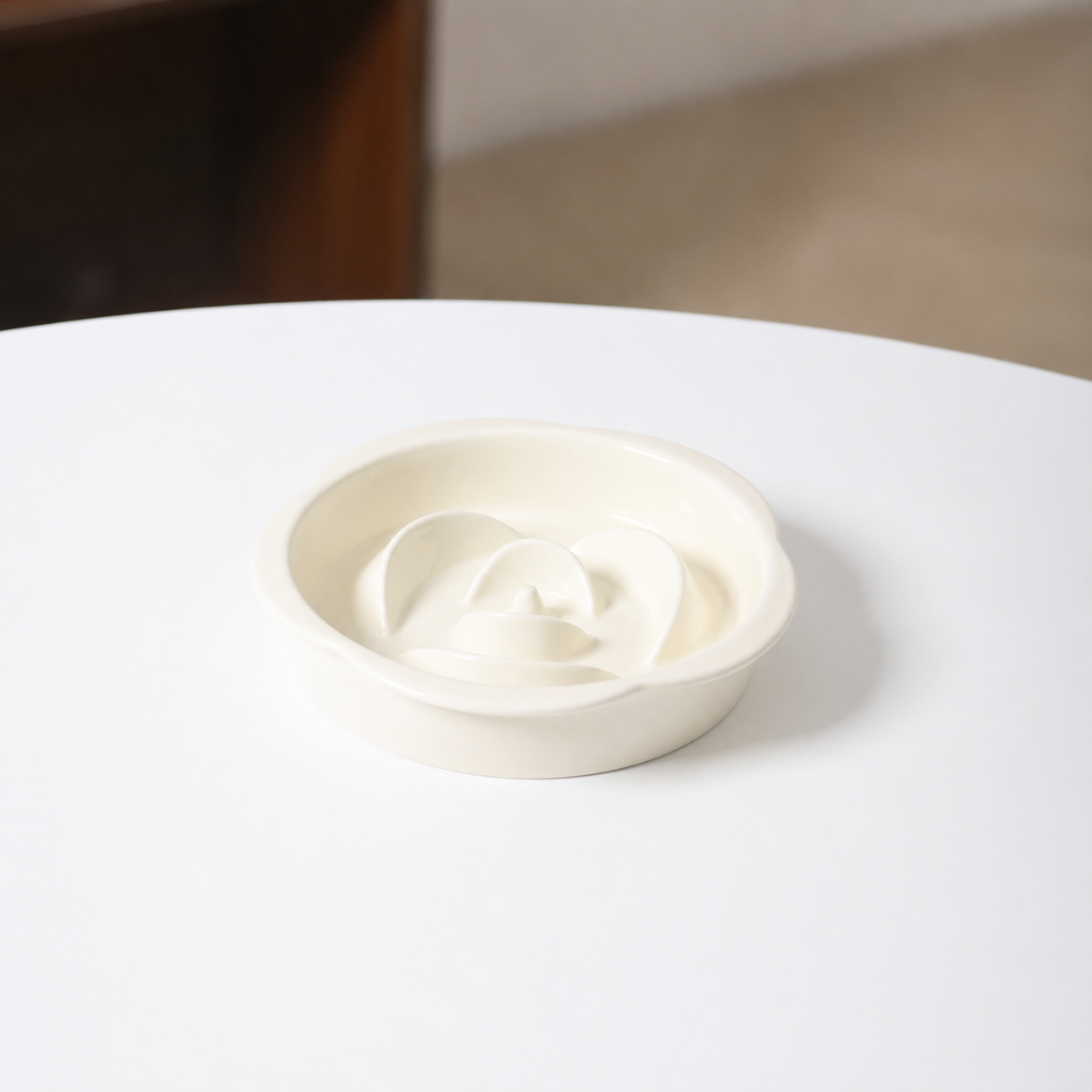 Ceramic Slow Feeder Bowl / Water Bowl with Optional Acrylic Stand