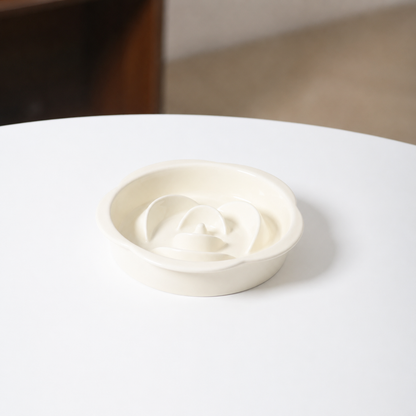 Ceramic Slow Feeder Bowl / Water Bowl with Optional Acrylic Stand