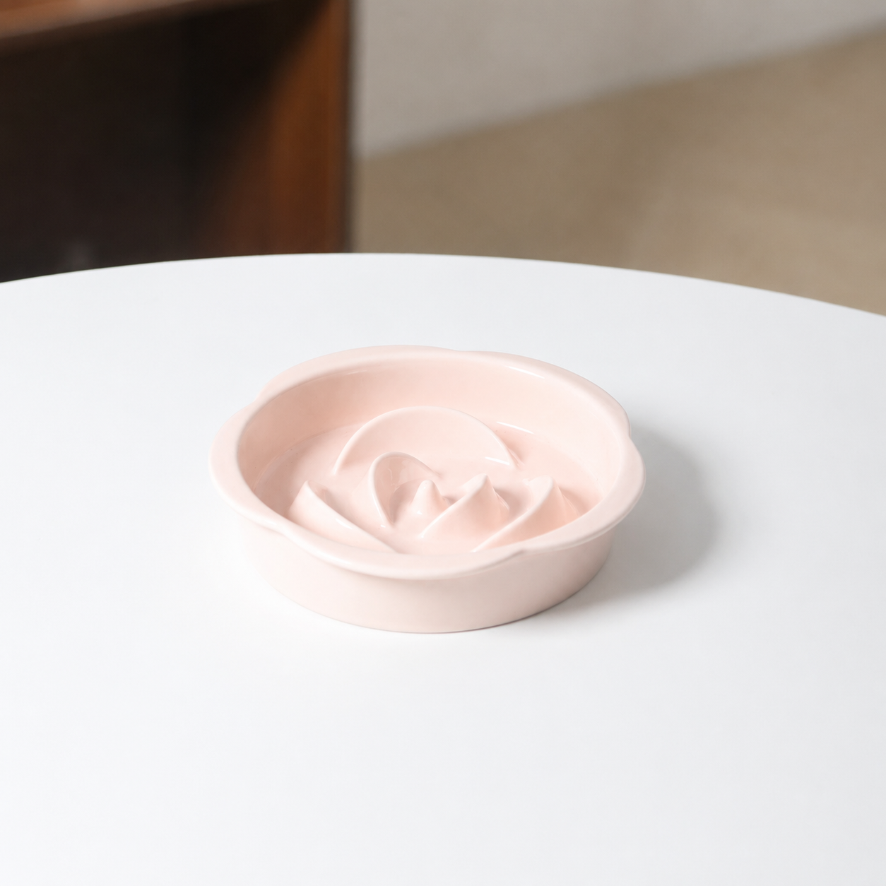 Ceramic Slow Feeder Bowl / Water Bowl with Optional Acrylic Stand