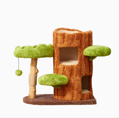 Cmisstree Tree Hollow Solid Wood Cat Tree