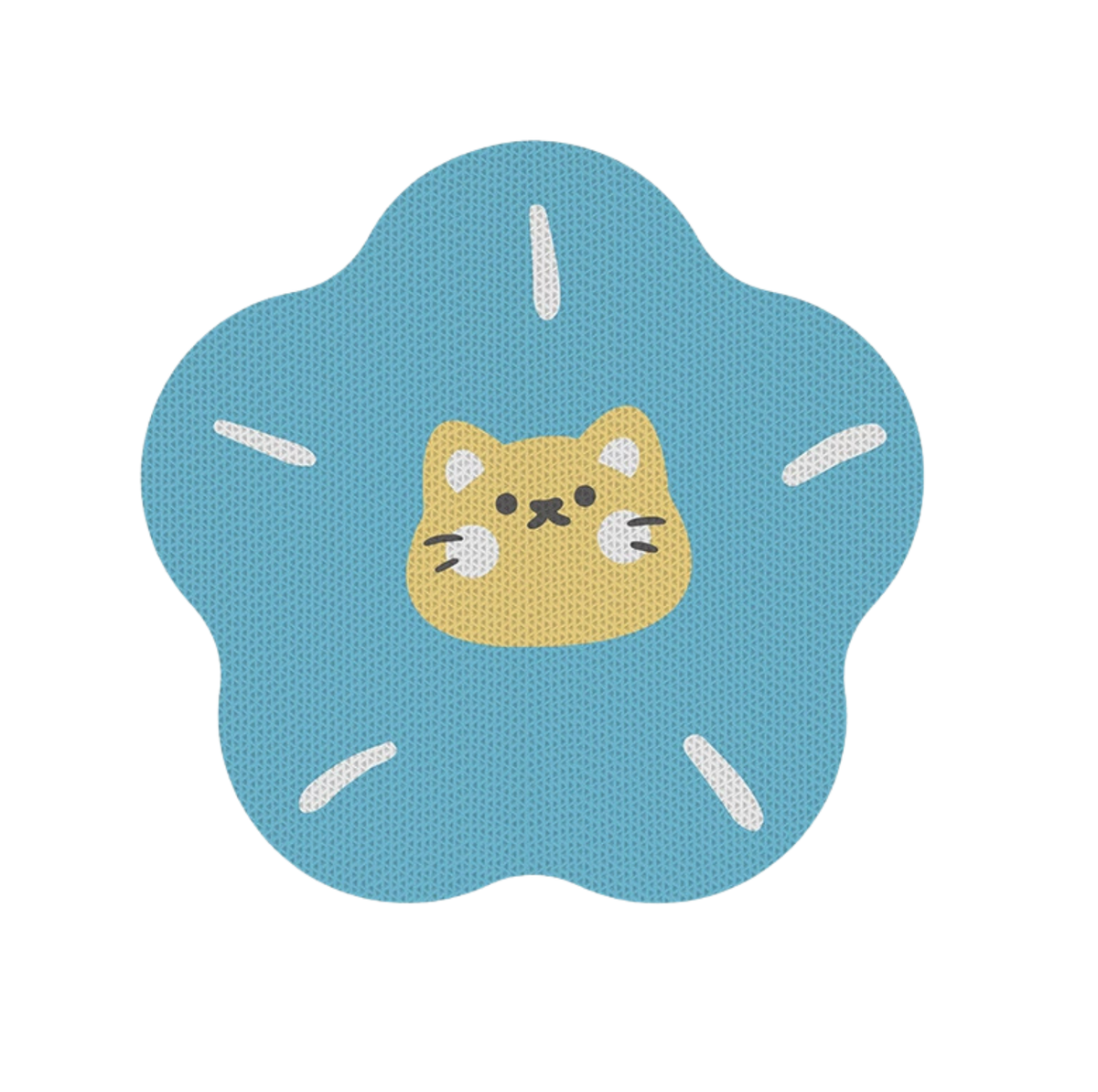 Flower-Shaped Self-Adhesive Corrugated Cat Scratcher