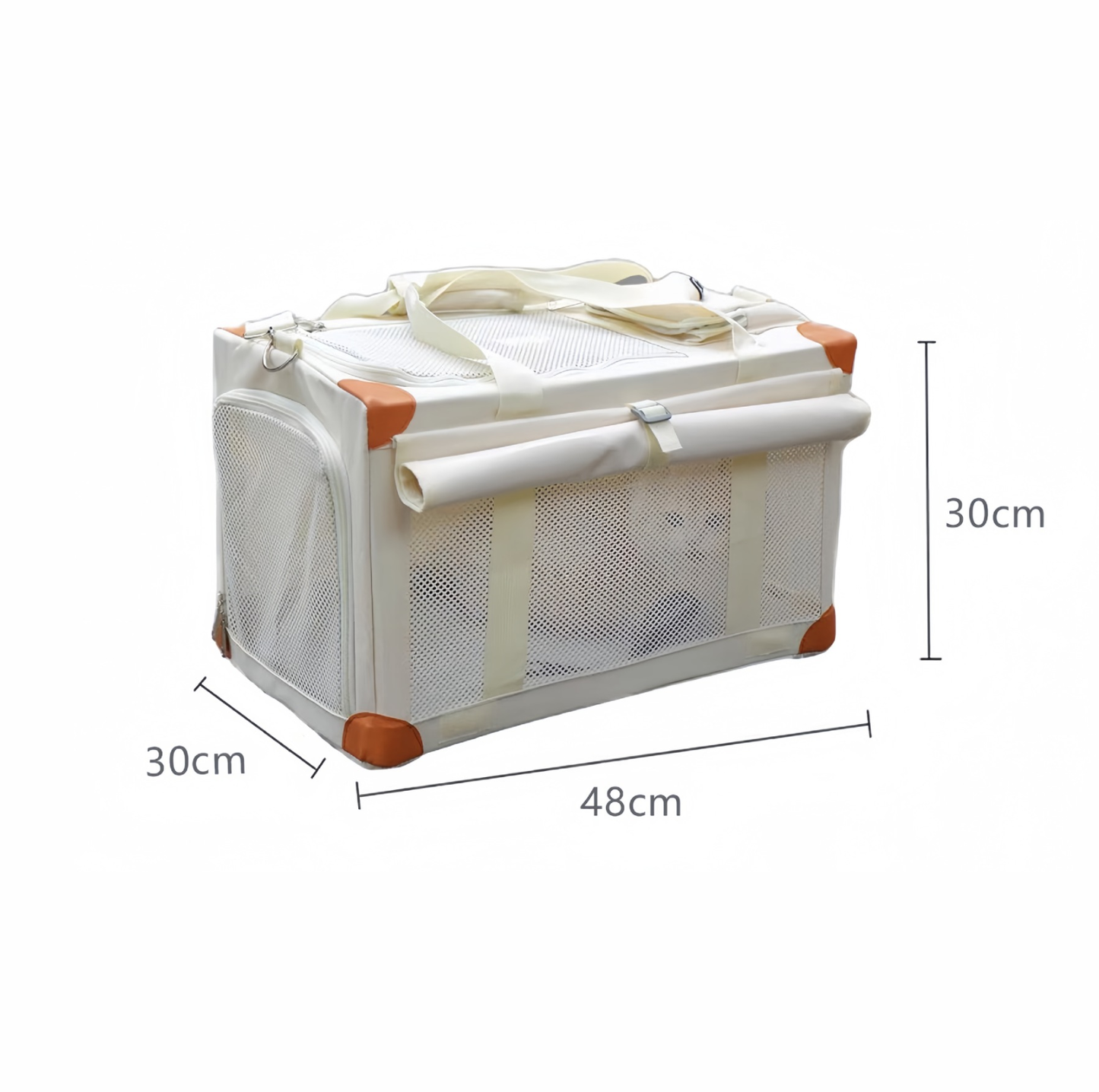 Oxford Boxy Pet Travel Tote Carrier for Cats & Small Dogs