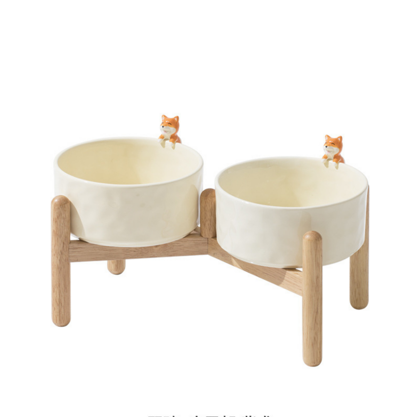 Nordic-style 3D Sculpture Ceramic Cat and Small Dog Bowl