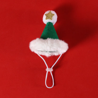 Christmas Plush Pet Scarf & Hat – Lightweight Festive Accessories
