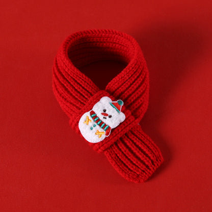 Christmas Plush Pet Scarf & Hat – Lightweight Festive Accessories