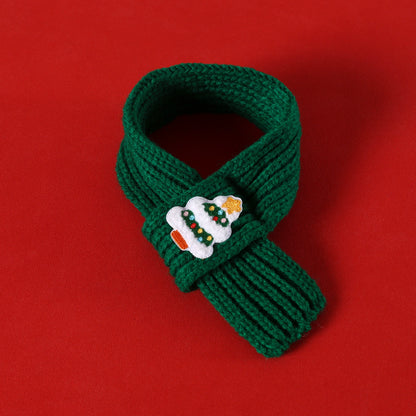 Christmas Plush Pet Scarf & Hat – Lightweight Festive Accessories