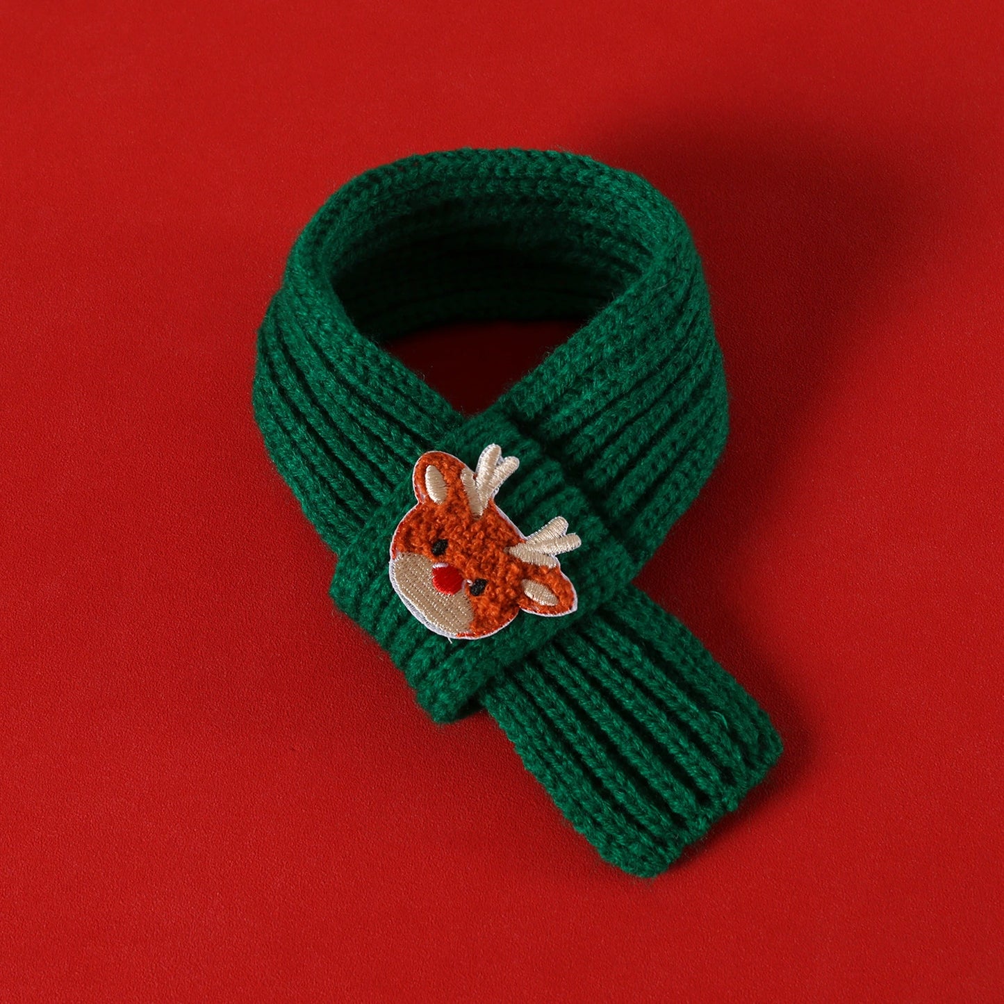 Christmas Plush Pet Scarf & Hat – Lightweight Festive Accessories