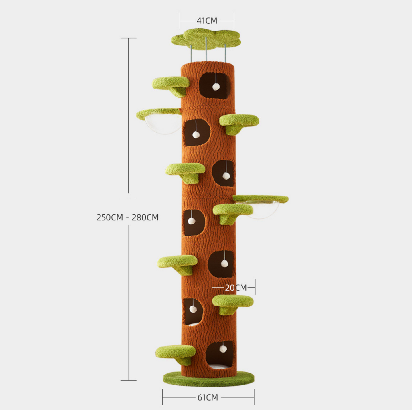 Pre-order: 9-Level Floor-to-Ceiling Cat Tower with 7 Hideouts