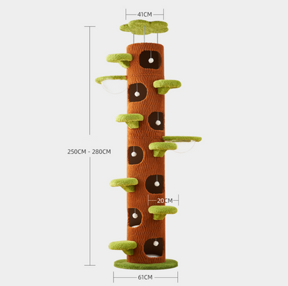 Pre-order: 9-Level Floor-to-Ceiling Cat Tower with 7 Hideouts