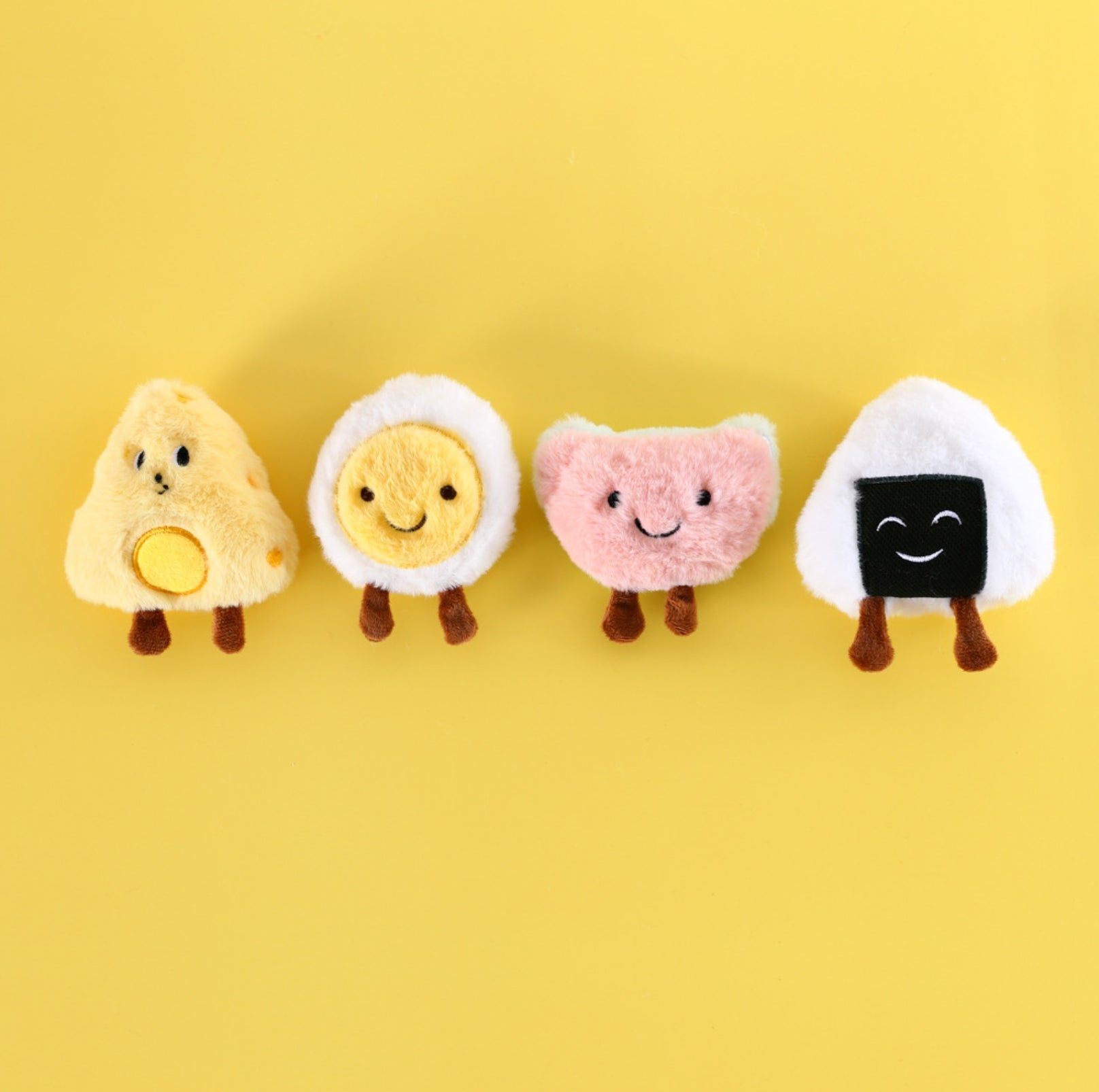 Adorable Food Bento Plush Cat Toy Set of 4 – Catnip & Bell-Infused - {{product.type}} - PawPawUp