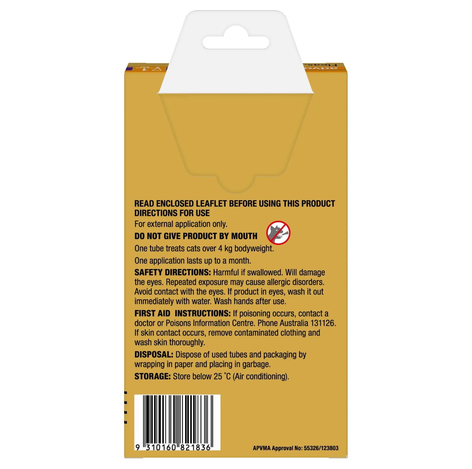 Advocate Over 4kg Cat Spot-On Flea & Worm Treatment - {{product.type}} - PawPawUp