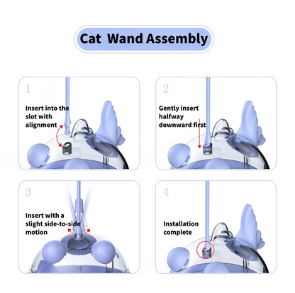 Anglerfish Wobble Cat Toy – Treat Dispenser, Catnip & Feather Teaser in One - {{product.type}} - PawPawUp