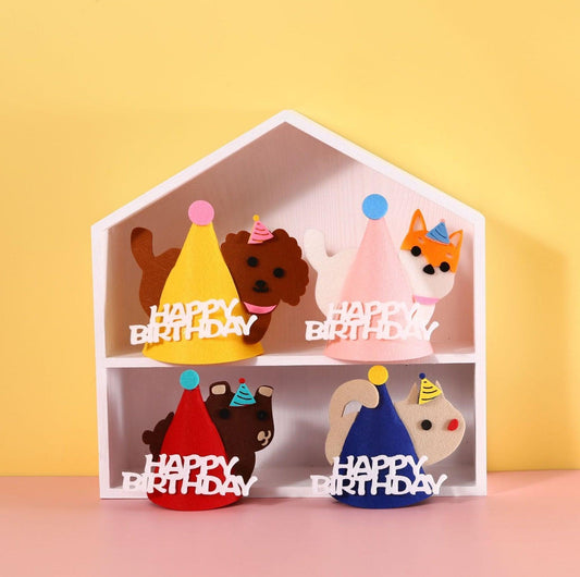 Animal Paw-ty Gear: Adorable Birthday Hat for Pets - {{product.type}} - PawPawUp