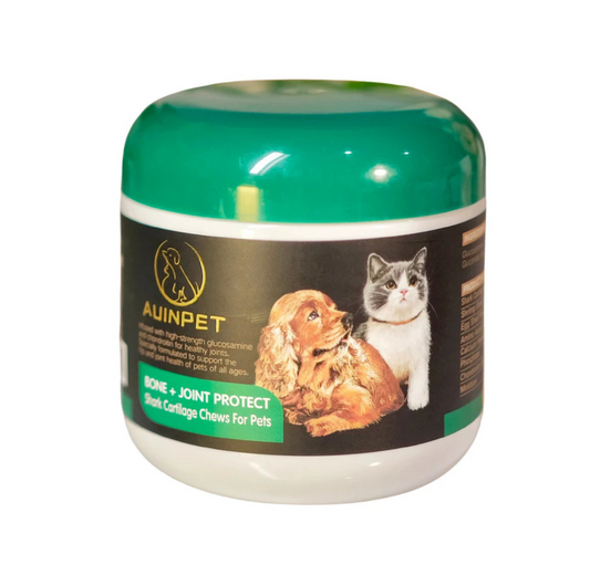 AUINPET BONE + JOINT PROTECT Shark Cartilage Chews For Pets - {{product.type}} - PawPawUp
