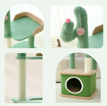 Cactus-Styled Cat Climbing Tree - {{product.type}} - PawPawUp