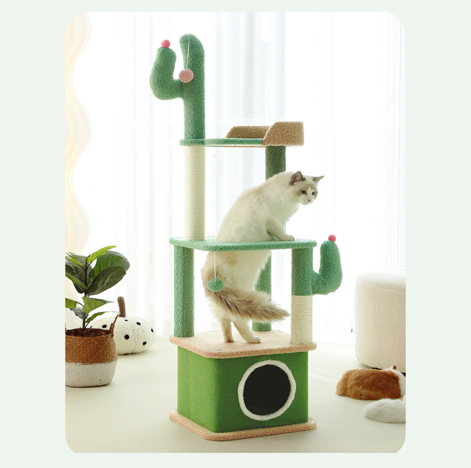 Cactus-Styled Cat Climbing Tree - {{product.type}} - PawPawUp