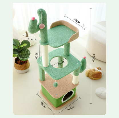 Cactus-Styled Cat Climbing Tree - {{product.type}} - PawPawUp