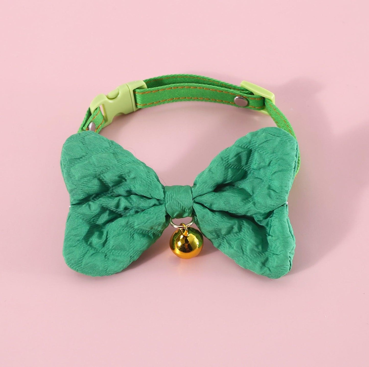 Candy-Colored Denim Bowtie Adjustable Pet Collar - {{product.type}} - PawPawUp