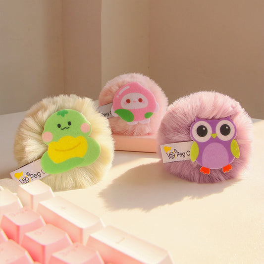 Cartoon Design Fluffy Catnip Toy with Bell - {{product.type}} - PawPawUp