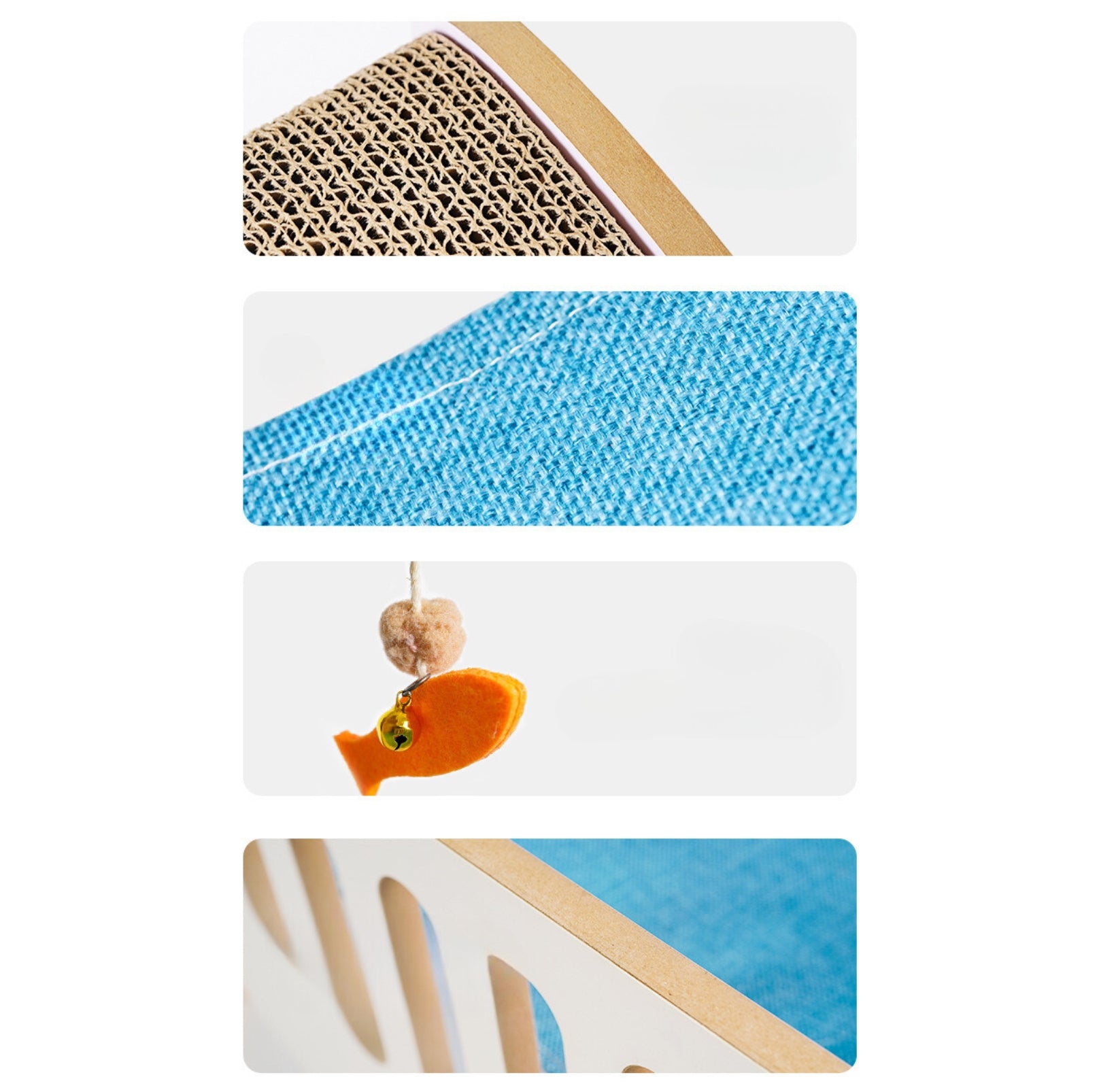 Cartoon Goose Shaped Cat Scratcher and Bed - {{product.type}} - PawPawUp