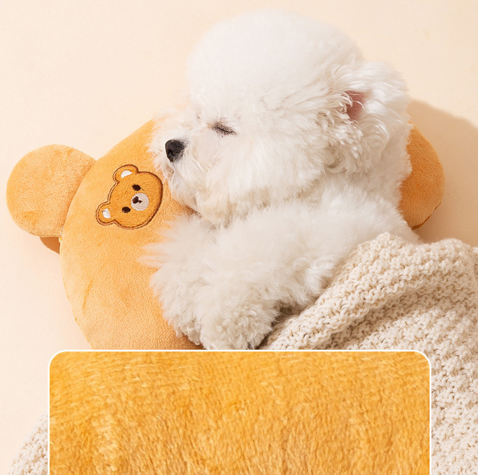 Cartoon U-Shaped Pillow for Pets – All-Season Comfort - {{product.type}} - PawPawUp