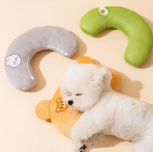 Cartoon U-Shaped Pillow for Pets – All-Season Comfort - {{product.type}} - PawPawUp