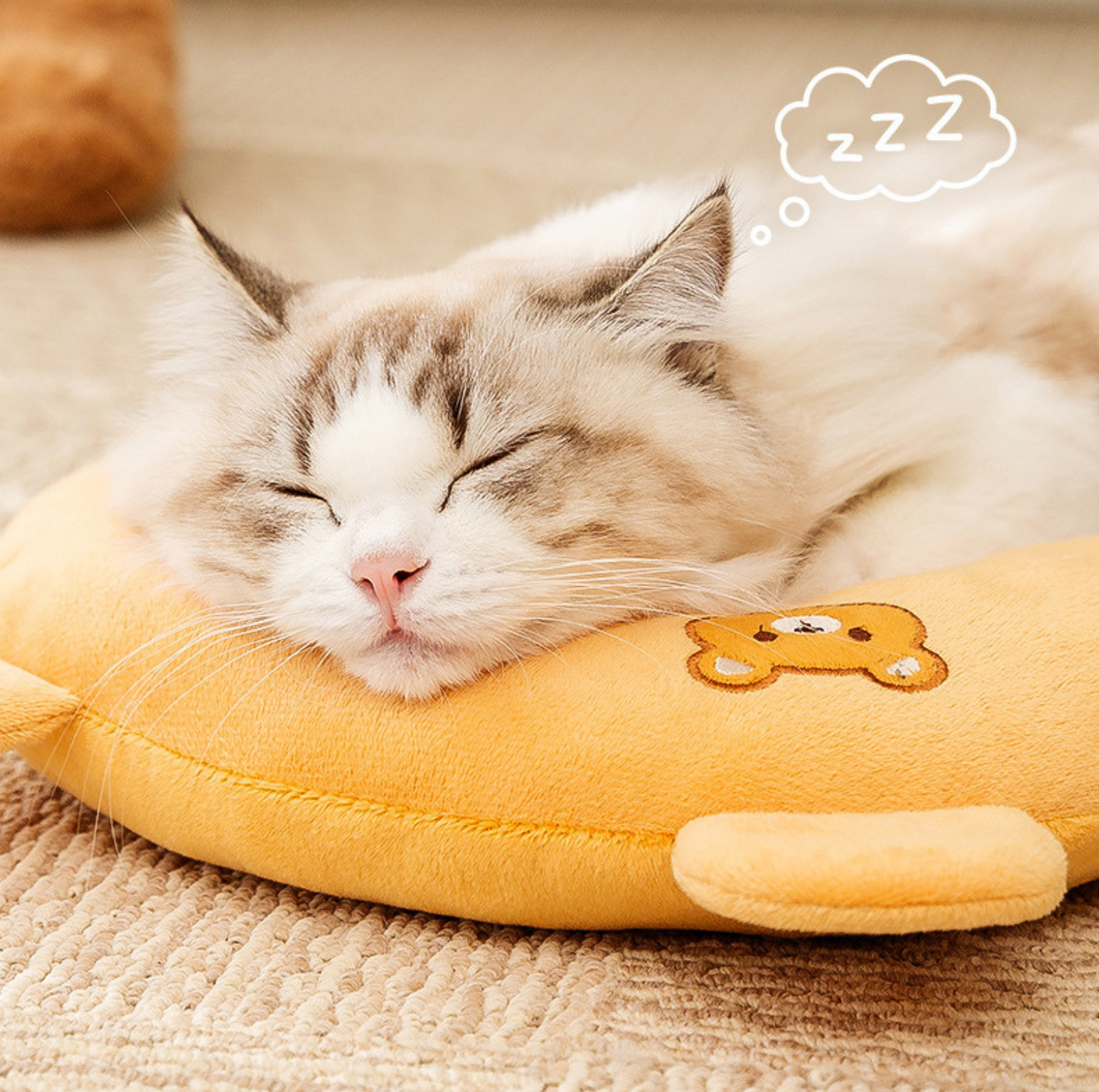 Cartoon U-Shaped Pillow for Pets – All-Season Comfort - {{product.type}} - PawPawUp