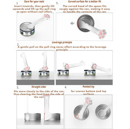 Cat Claw Silicone Spoon with Pattern