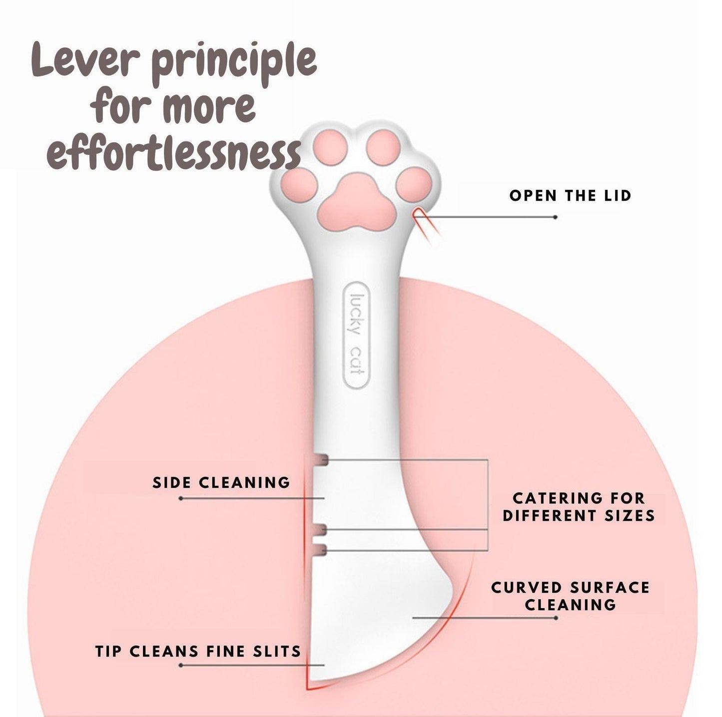 Cat Claw Silicone Spoon with Pattern