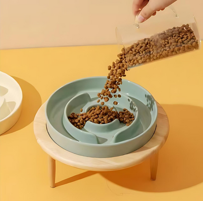 Ceramic Slow Feeder Pet Bowl for Dogs and Cats - {{product.type}} - PawPawUp