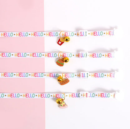Charming Food Pendant Collar with Copper Bell for Pets - {{product.type}} - PawPawUp