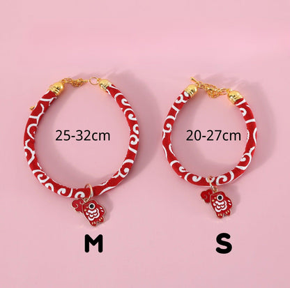 Charming Koi Fish Pendant Collar: Japanese-Styled Adjustable Pet Accessory - {{product.type}} - PawPawUp