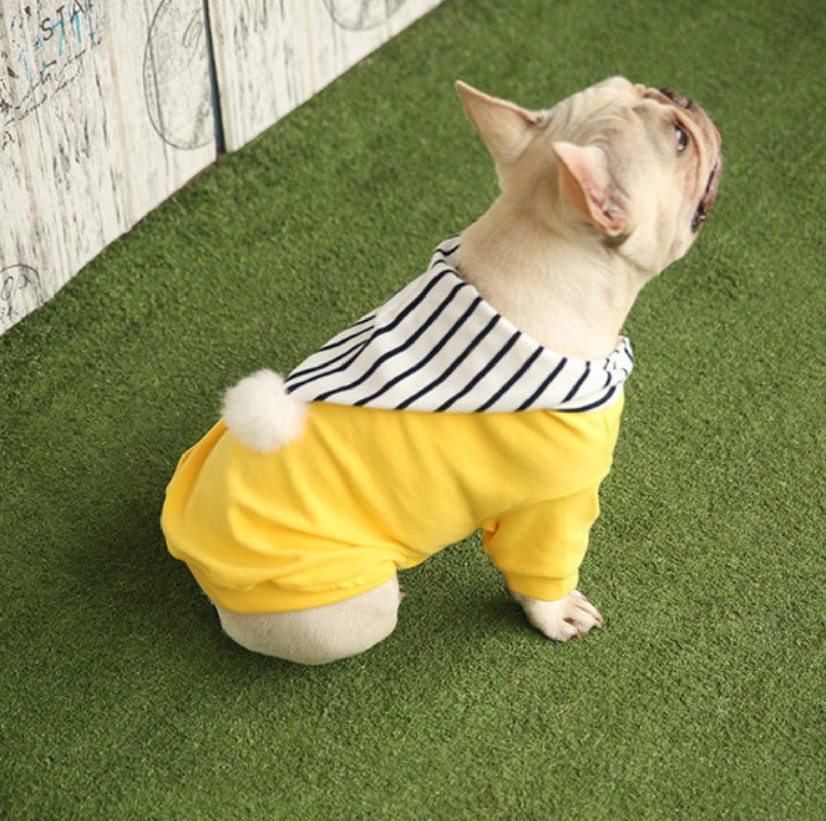 Chic Hooded Pet Jacket - Cozy Cotton Apparel - {{product.type}} - PawPawUp