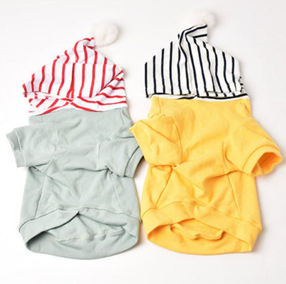 Chic Hooded Pet Jacket - Cozy Cotton Apparel - {{product.type}} - PawPawUp