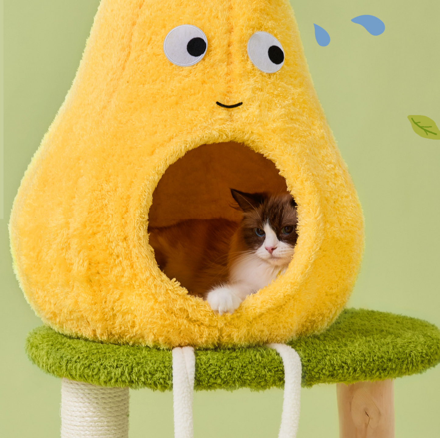 Cmisstree Pear-Shaped Wooden Cat Tree - {{product.type}} - PawPawUp