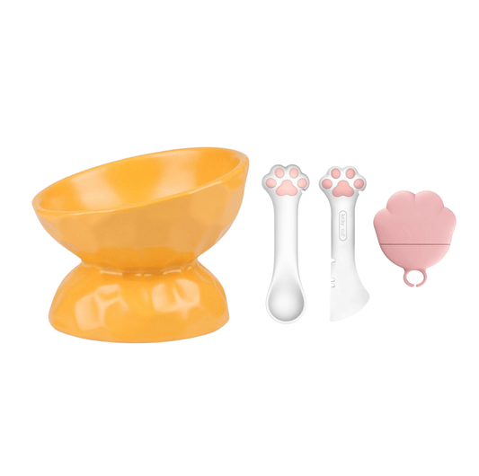 Comfort Dining Cat Bundle - Tilting Bowl and Can Accessory Set - {{product.type}} - PawPawUp
