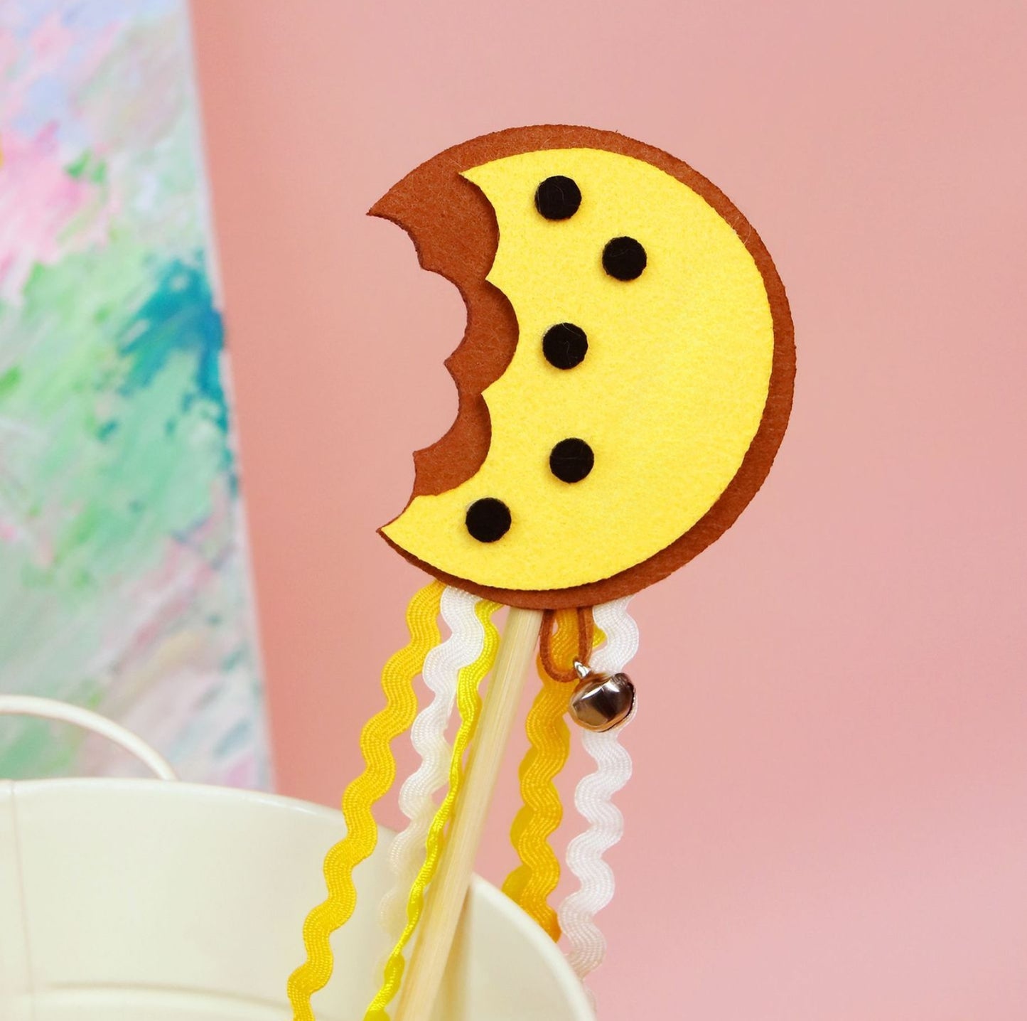 Cute Cartoon Felt Tassel Cat Wand Toy - {{product.type}} - PawPawUp