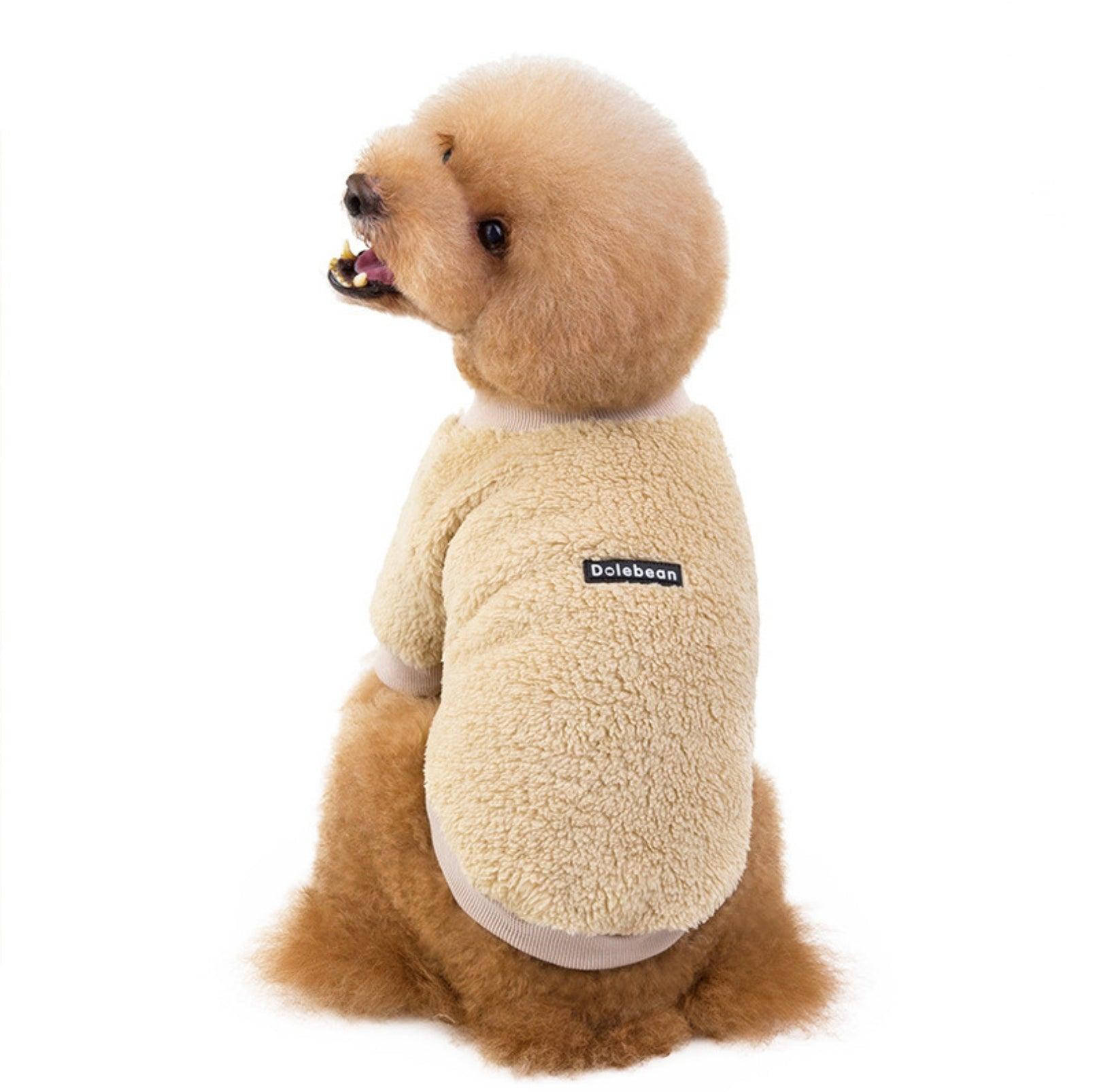 Double-Fleece Crew Neck Dog Sweater - {{product.type}} - PawPawUp