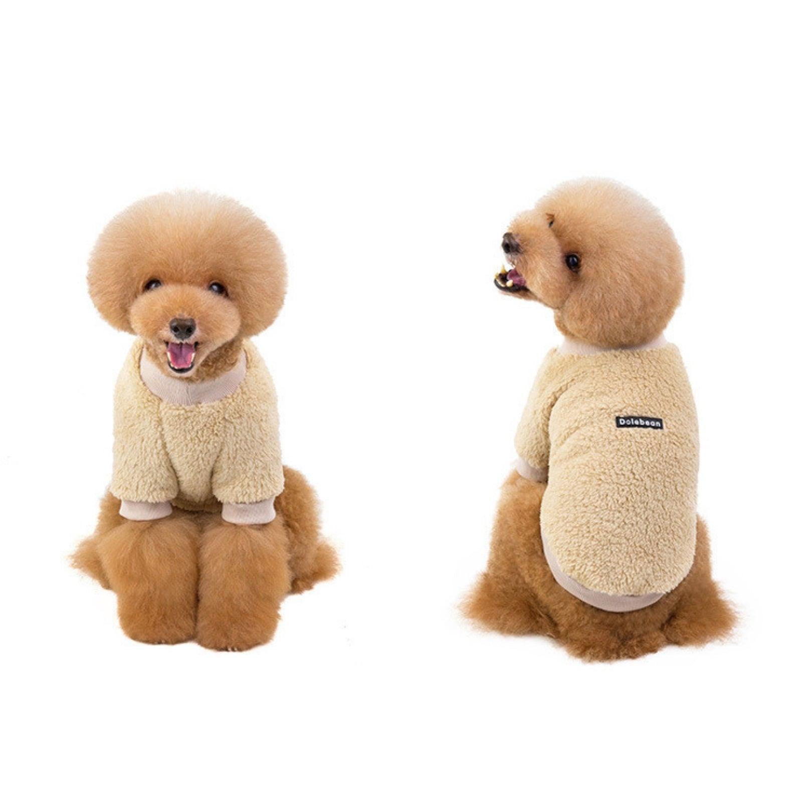 Double-Fleece Crew Neck Dog Sweater - {{product.type}} - PawPawUp
