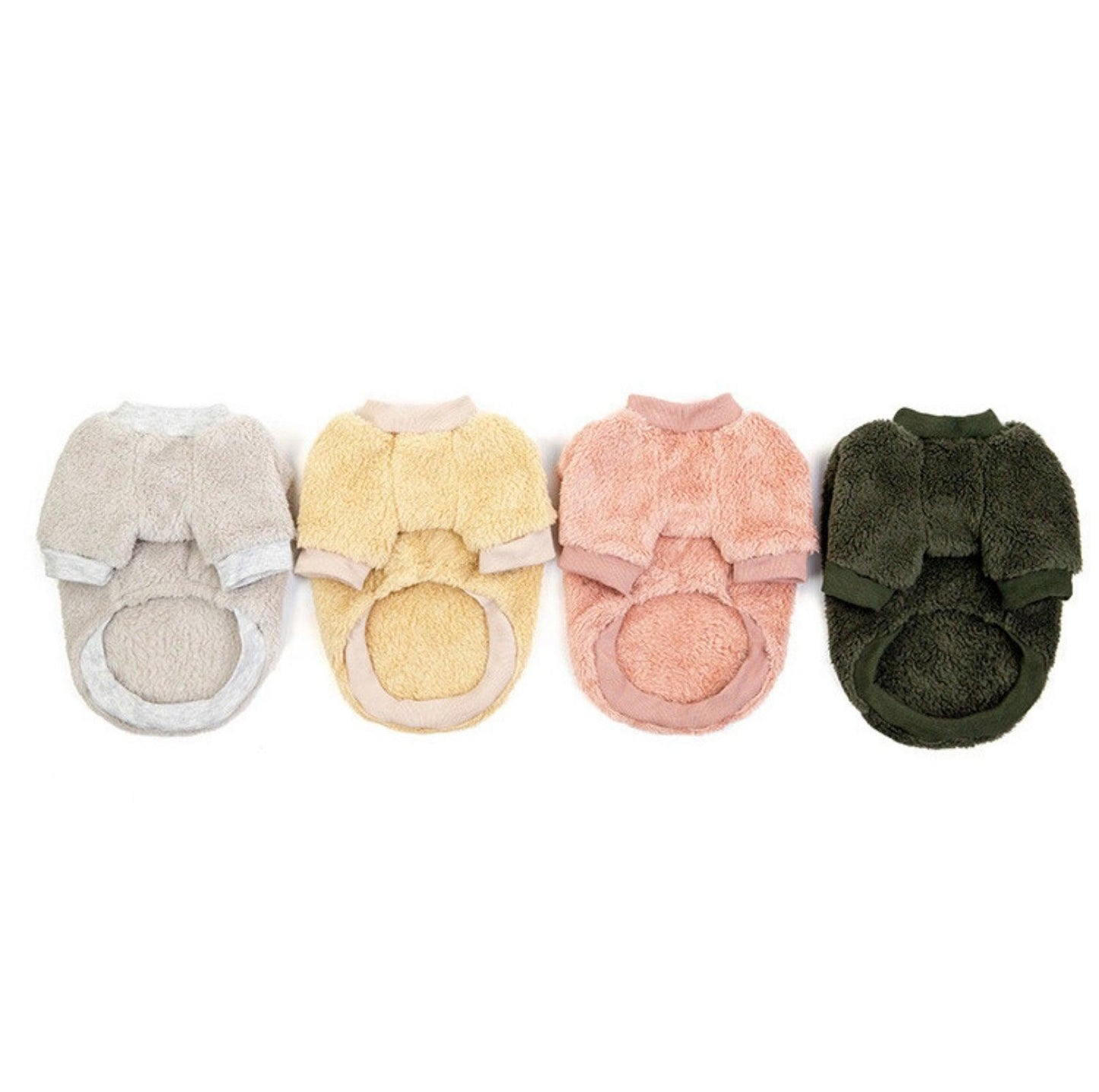 Double-Fleece Crew Neck Dog Sweater - {{product.type}} - PawPawUp
